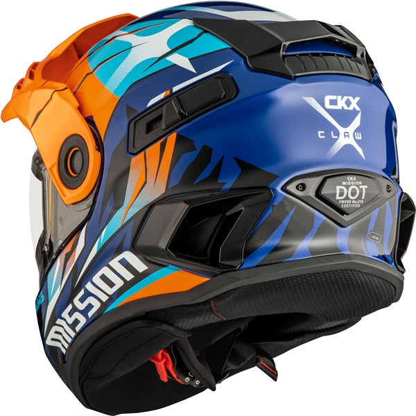 HELM MISSION DL CLAW OG/BL GLOSS XS