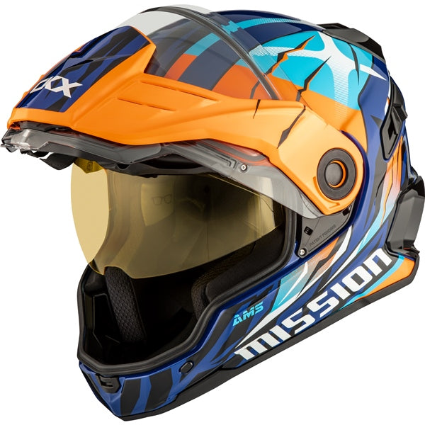 HELM MISSION DL CLAW OG/BL GLOSS XS