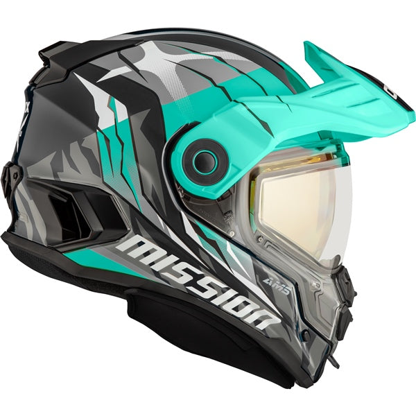 HELM MISSION DL CLAW TUR/BK GLOSS XS