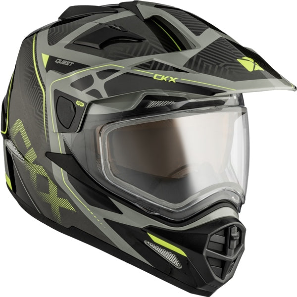 HELM QUEST DL GLOOM GY/LIME GLOSS S