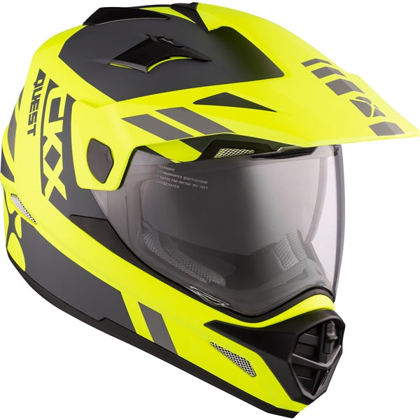 HELM QUEST FLASH SL HVS YE MAT 2XL CKX