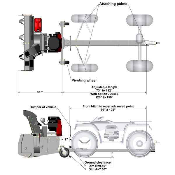 SNOWBLOWER 48" VERSATILE PLUS W/O MOTOR