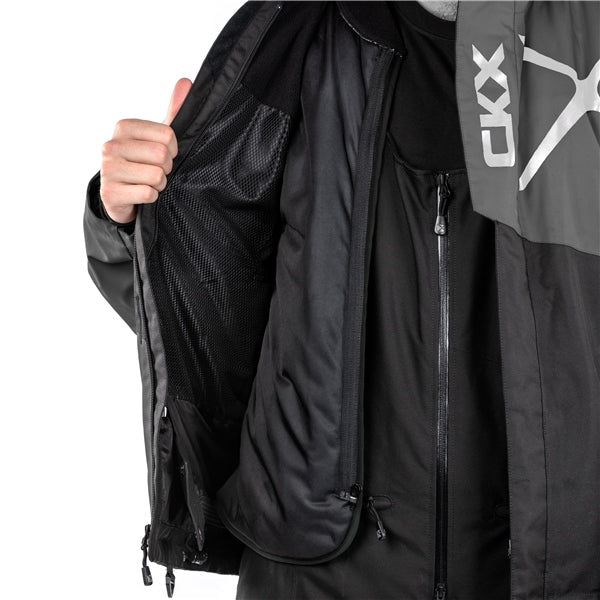 JACKET CONQUER MEN BK/GY M