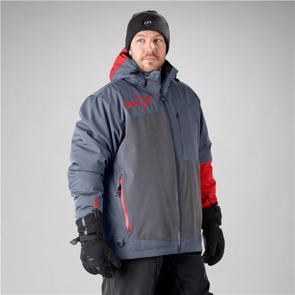 JACKET ALASKA MEN GY/RD 2XL