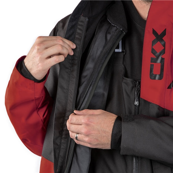 JACKET CONQUER MEN BK/RD G