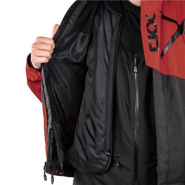 JACKET CONQUER MEN BK/RD TG