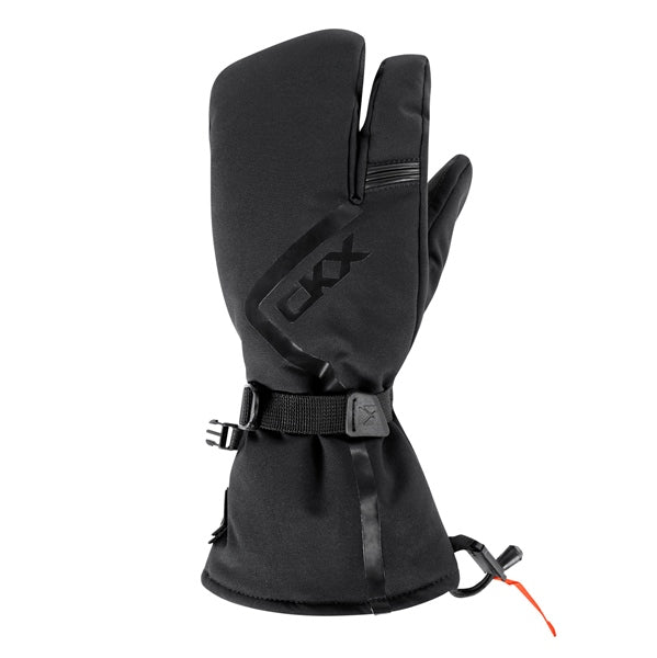 GLOVES 3 FINGERS THROTTLE BK 2XS
