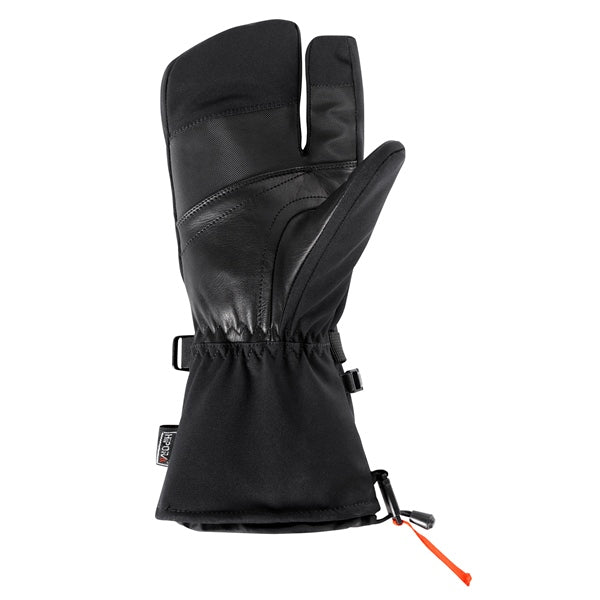 GLOVES 3 FINGERS THROTTLE BK 2XS