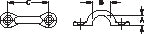 PAD EYE CHROME 3/8 PACK 5