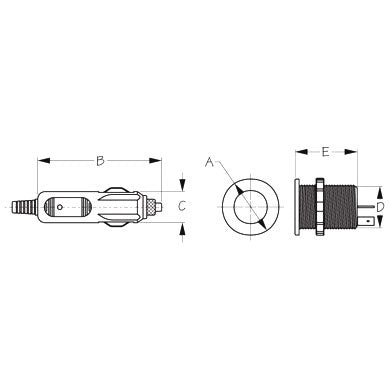 DELUXE POWER SOCKET-SOCKET & CAP