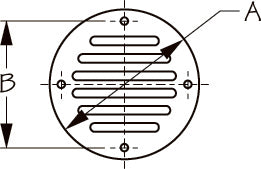 DRAIN COVER 2 1/2"