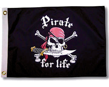 FLAG "PIRATE FOR LIFE"