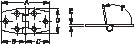 FLUSH DOOR HINGE  2 7/8 " S.S PAIR