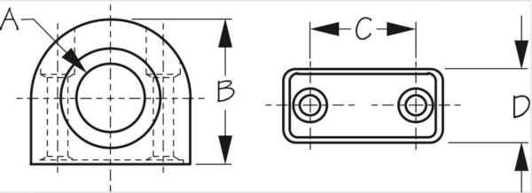 NYLON FAIRLEAD 9/16 EYE (SPEC)