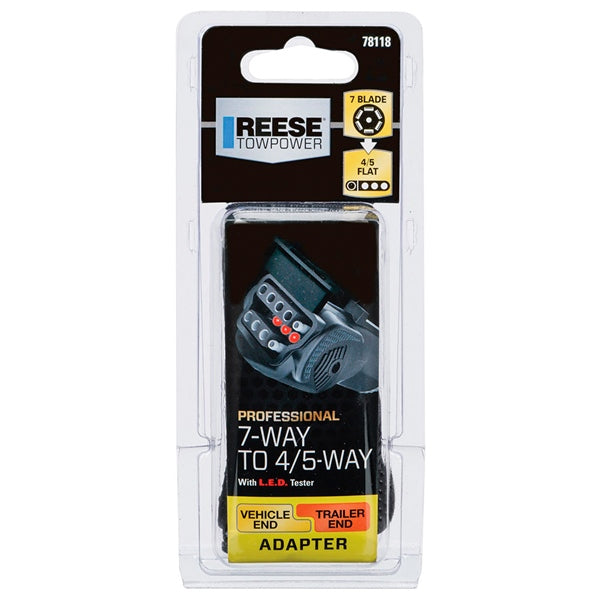 7-WAY FLAT PIN TO 4 & 5-FLAT ADAPTER W/L