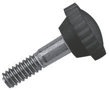 NYLON HEAD SCREW 1/4-20 X 7/8 BK PAIR