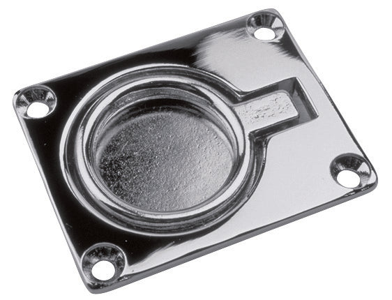 FLUSH PULL RING CHR. 2"X2 1/2"