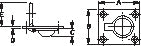 FLUSH PULL RING CHR. 2"X2 1/2"
