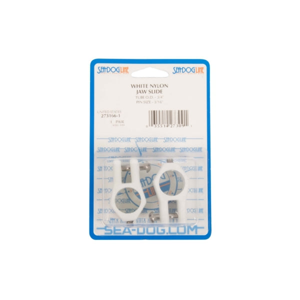 JAW SLIDE NYLON WHITE 3/4" PAIR