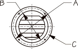 ROUND LOUVERED VENT 5"