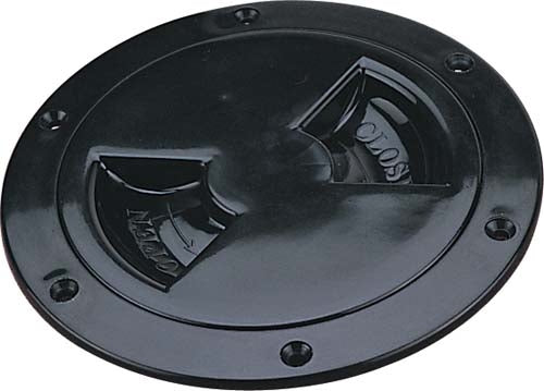 SCREW OUT DECK PLATE 4" BLACK