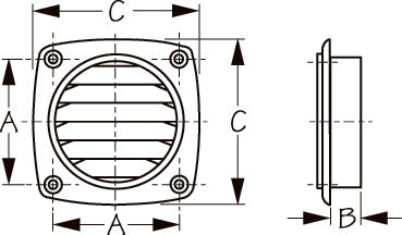 THRU VENT 5/8"  X  2 13/16"
