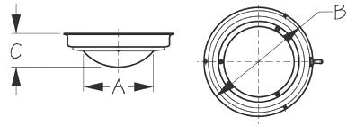 DOME LIGHT S.S. 4"