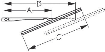 WIPER BLADE HOOK STYLE 14"
