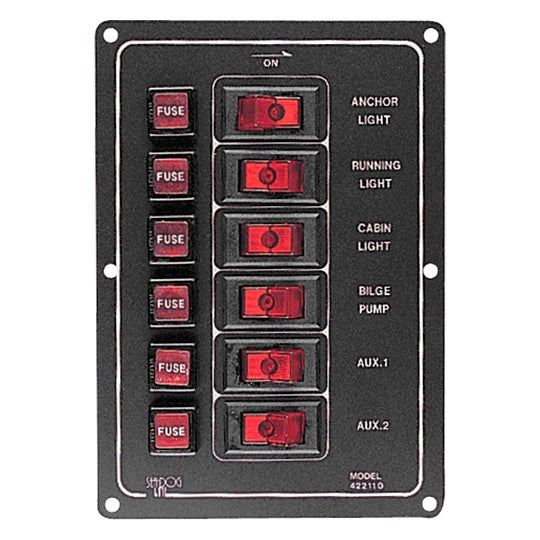 ALUMINUM VERTICAL SWITCH PANEL