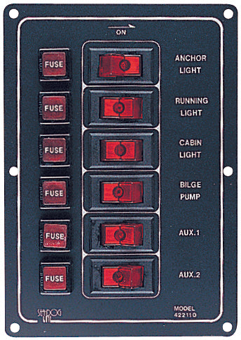 ALUMINUM HORIZONTAL SWITCH PANEL