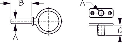 ANGLE MOUNT BRACKET GALV. PAIR