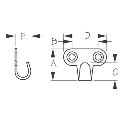 HAMMOCK HOOK SS 1/2"