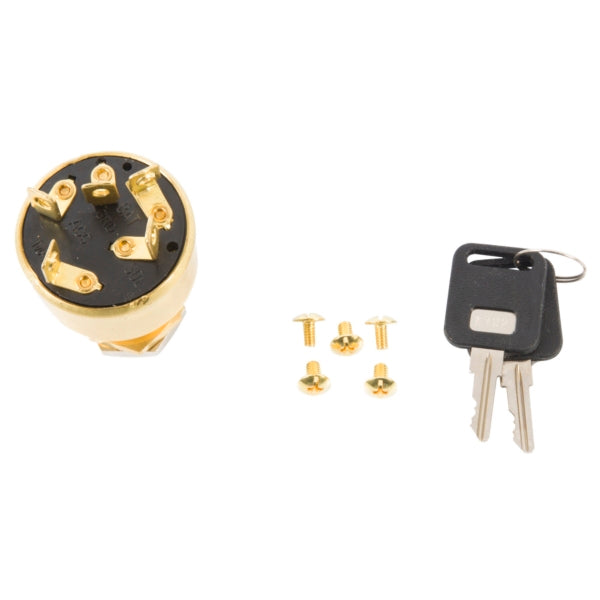 3-POSITION KEY SWITCH-BRASS MAGN.