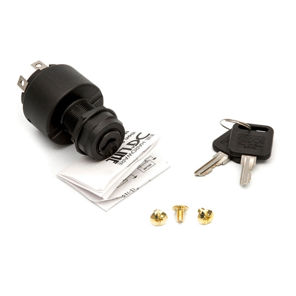 3-POSITION KEY SWITCH-POLY/ SHORT