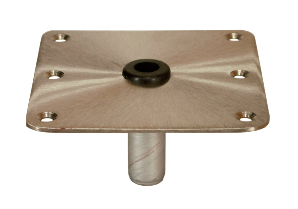 STAINLESS DECK BASE 7"X7" THREADED