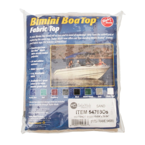 SAND BIMINI TOP ONLY HOTSHOT 54"X 6  X 7