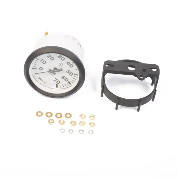 TACHOMETER EURO WHITE 0-7000RPM