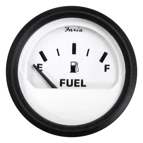 FUEL GAUGE EURO WHITE