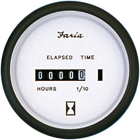HOURMETER EURO WHITE