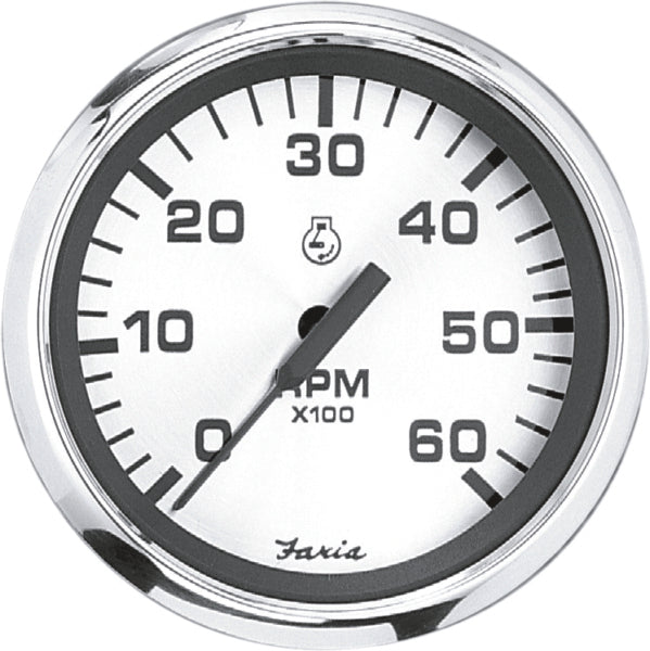 SPUN SILVER TACHOMETER 0-7000 RPM