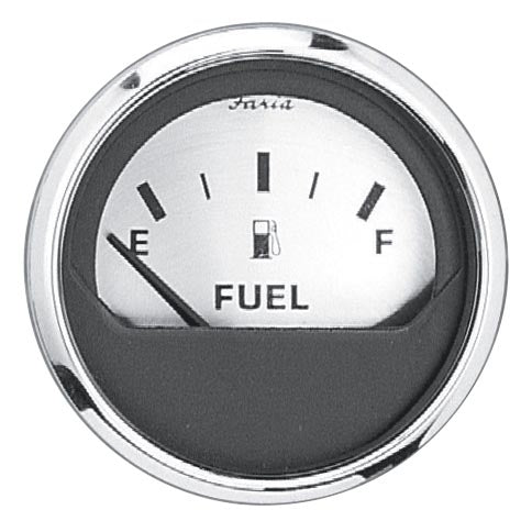 SPUN SILVER FUEL LEVEL GAUGE