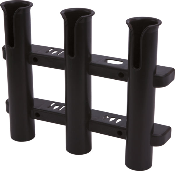 THREE POLE ROD STORAGE RACK - BLACK