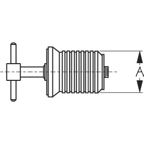 T-HANDLE DRAIN PLUG 25MM