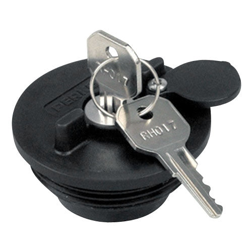 BLK LOCKING CAP/KEYS 1.5"