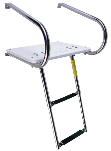 PLATFORM W/TELESC LADDER 2 STEPS UNDER