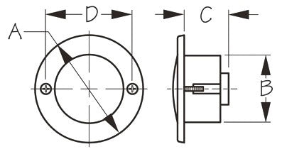 FLUSH MNT TRANSOM LIGHT