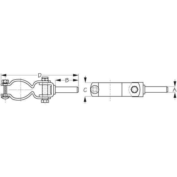 OARLOCKS,CLAMP-ON, HEAVY DUTY