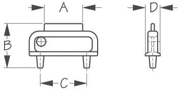 NYLON DECK PLATE KEY