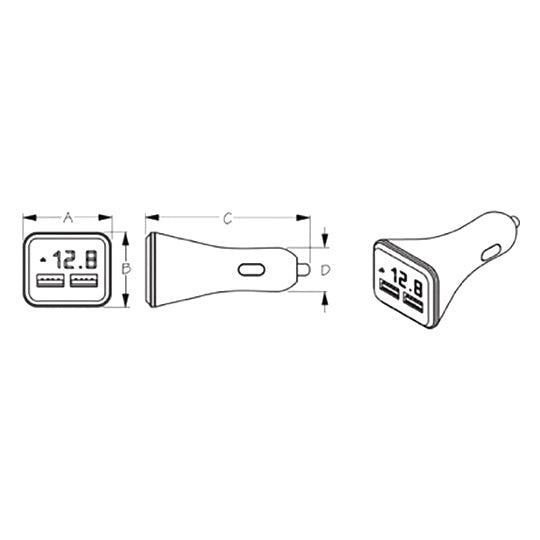USB POWER PLUG - DOUBLE