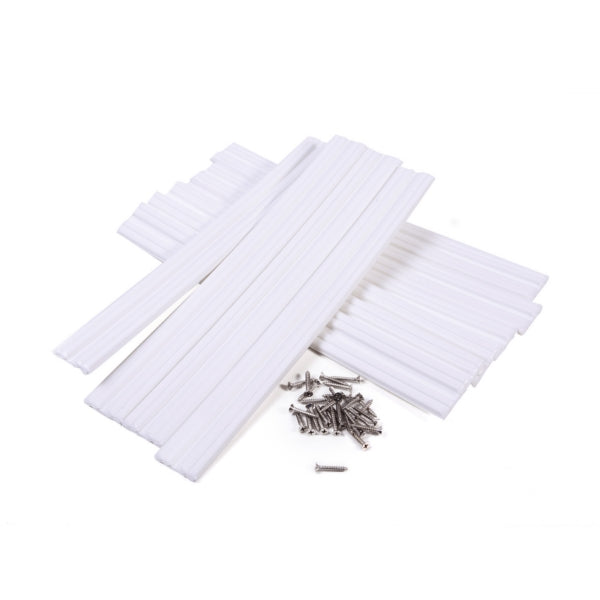 MARINE SLIDES, 3" X 15", WHITE, 10-PACK